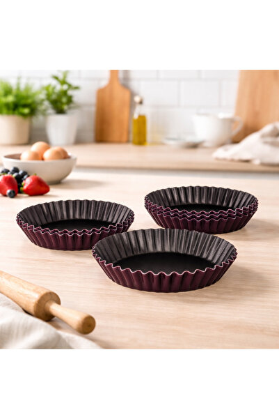 Newflon 🧁 6-piece Neoflon tart tin set – 14 cm | For perfect baking and a pr...