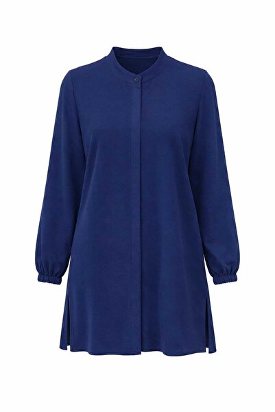 ECK MODA Γυναικείο πουκάμισο από ύφασμα Aerobin με κρυφό κουμπί, λεπτομέρεια ...