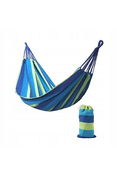 OEM Hamac de grădină, 240x80 cm, verde/albastru