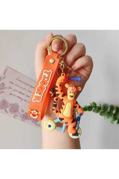 Bakmakistersen Disney Tigger Figürlü Silikon Anahtarlık Çanta Süsü 1 Adet (Wi...