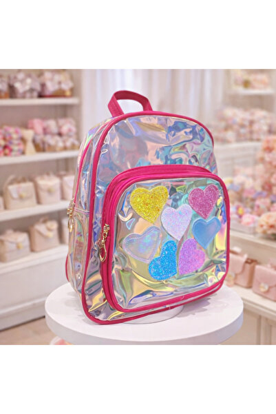 Inovius Ghiozdanel fetite Holografic Hearts - KMM124