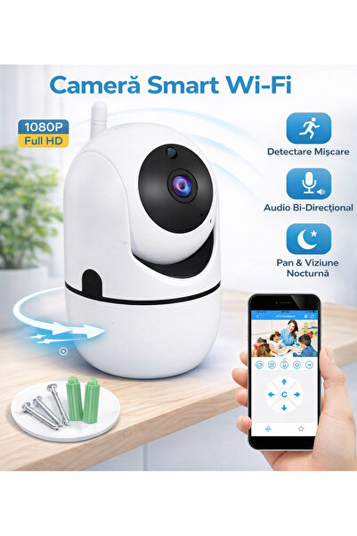 Nanny WiFi Baby Monitor 2-in-1, HD Camera 355° Rotatable, Night Vision, Motio...