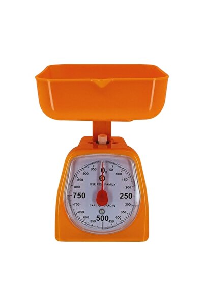 flores Cântar mecanic de bucătărie, portocaliu, 1 kg