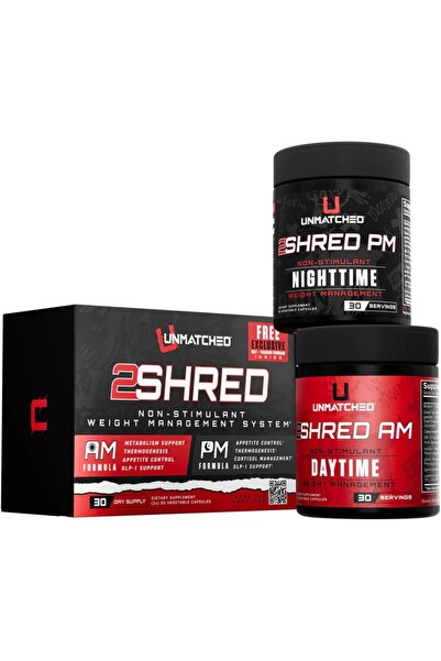 Unmatched 2Shred صباحًا + مساءً | نظام إدارة الوزن بدون منبهات | توليد الحرار...