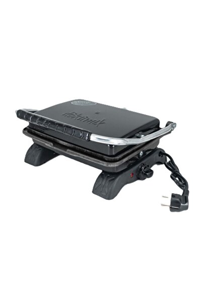 Dökümix محمصة خبز من الحديد المصبوب باللون الأسود + فرشاة سلكية