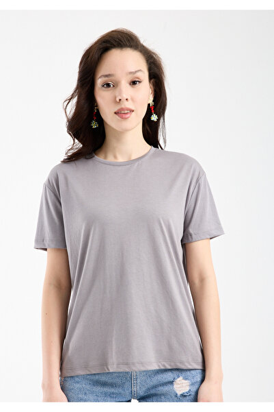 Clothes Fast Women's Basic T-Shirt Crew Neck Short Sleeve Oversized Relaxed F...