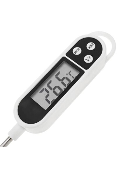 Anonymous Termometru digital de bucătărie, 25 cm, alb/negru