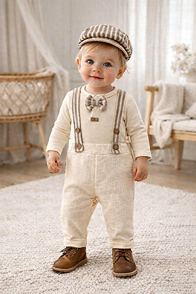 limebabies Eid Special Baby Boy 6-9-12-18 Months Set with Kassette 3-Piece P ...