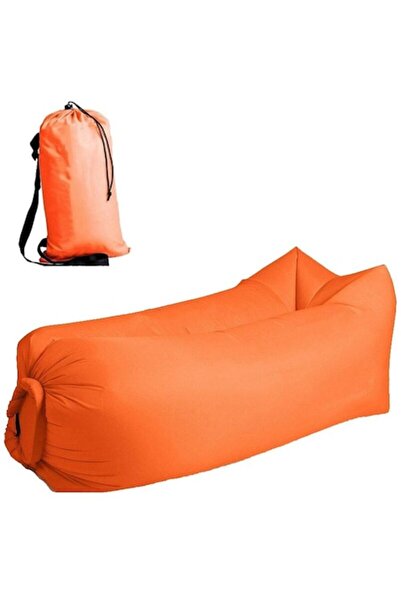 Pronett Șezlong gonflabil, geantă leneșă pentru plajă sau acasă, cu rucsac de...