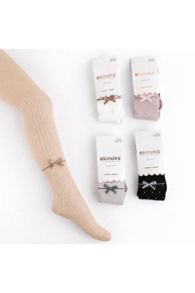 DRESSY LIFE Čarape za devojčice, paket od 5 komada (crna, krem, roza, siva, s...