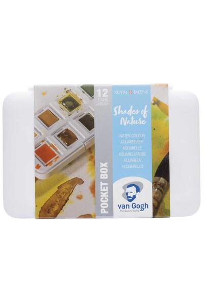 Talens Van Gogh Water Colour Tablet Set Gölge ve Doğa Renkleri 12'li