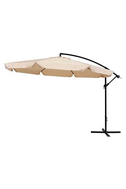Selgot Garden Umbrella, Folding, Diameter 350 cm, Dark Gray