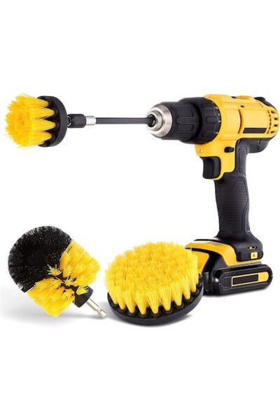 OEM Set de 4 perii de curățare pentru bormașină, pentru baie, bucătărie, auto...