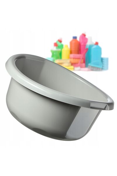 KADAX Bol de rufe din plastic, 15 l, rotund, universal, gri