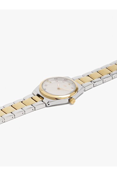 PARFOIS Kadın Paslanmaz Çelik Kordonlu İki Renkli Saat