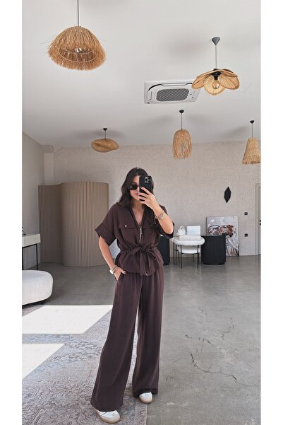 Buket Teke Costum premium maro din tensel cu jachetă și pantaloni