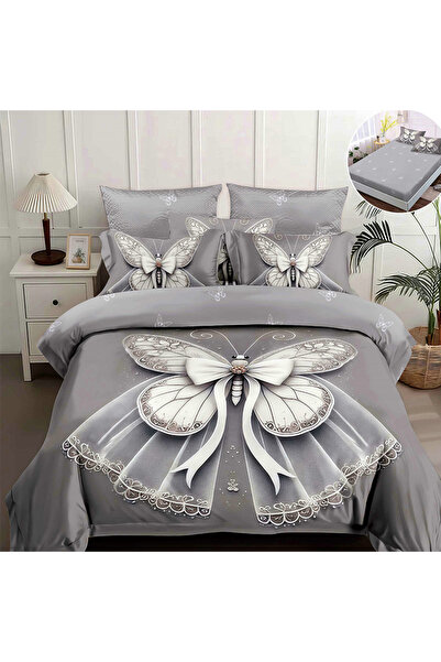 OEM Duvet Cover Set with Stretchy for double bed 2 people, PRV, Finet 4 piece...