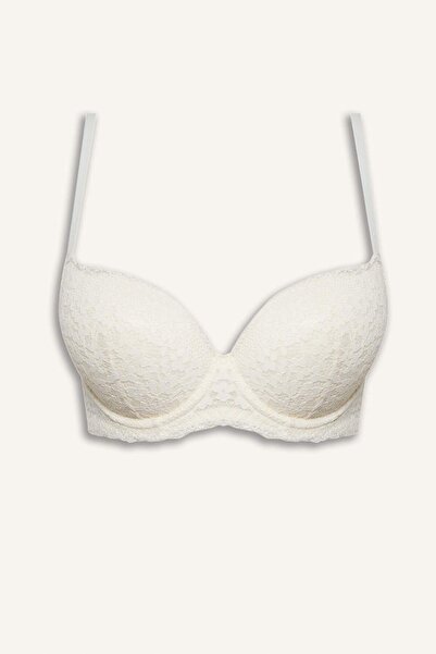 DeFacto dantelă li dantelă Sutien tip tricou cu burete parțial fără sârmă H05...