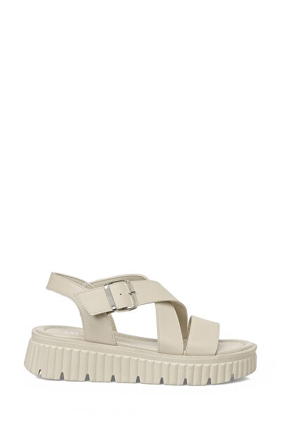 Butigo 26S-358 6FX Bež ženske debele potplate Sandale