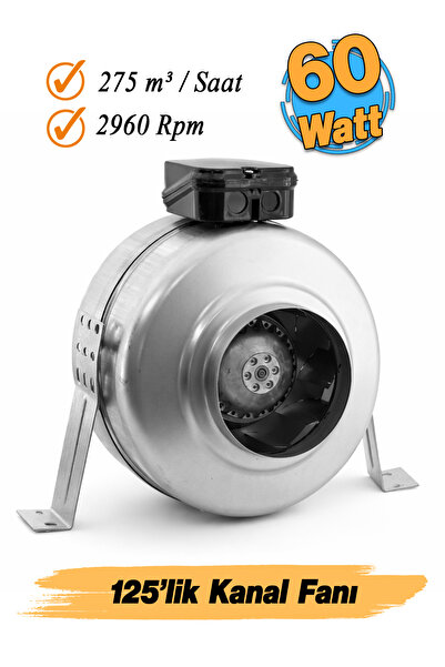 Badem10 Elektrikli (100 mm 60 W) Kanal Tipi Metal Radyal Fan Aspiratör Havala...