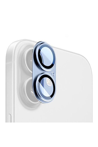 VERTEK Kit de protectie Camere, Metalic, Full Cover pentru iPhone 17, Albastru