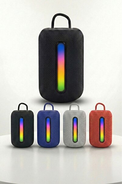 yumax Kablosuz Bluetooth Hoparlör RGB Işıklı Taşınabilir Oval Mini Speaker Pc...