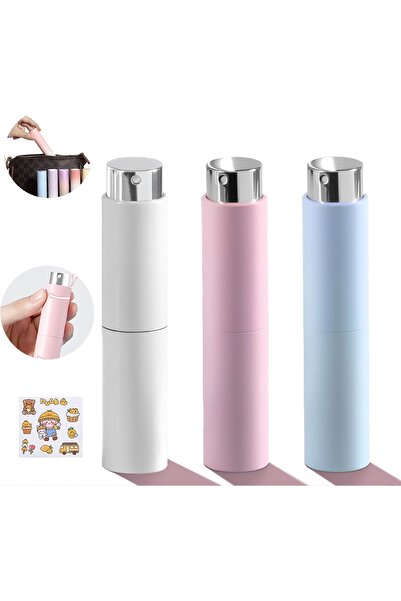 Arabest 3-Piece Portable Perfume Atomizer Bottles, Mini Refillable Empty Trav...