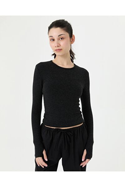 Ayma Active Sivo melange donje rublje sa dugim rukavima i prstima