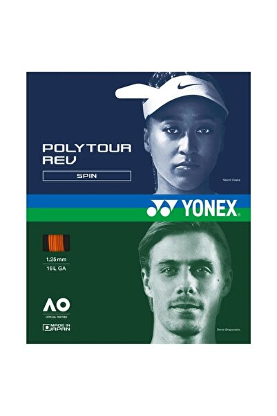 YONEX Poly Tour Rev 125 Turuncu Tenis Kordaj Teli 12m