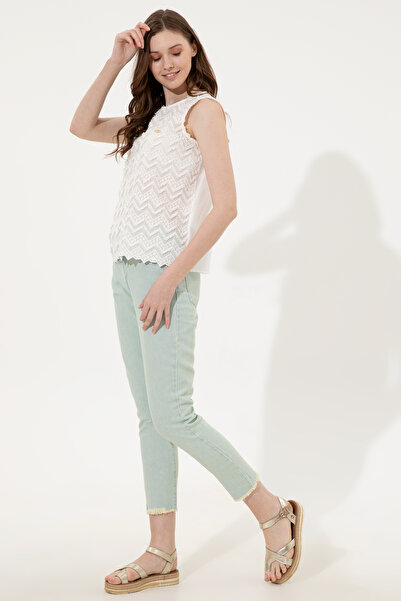 U.S. Polo Assn. Women's Turquoise Jean Trousers 50246475-Vr093