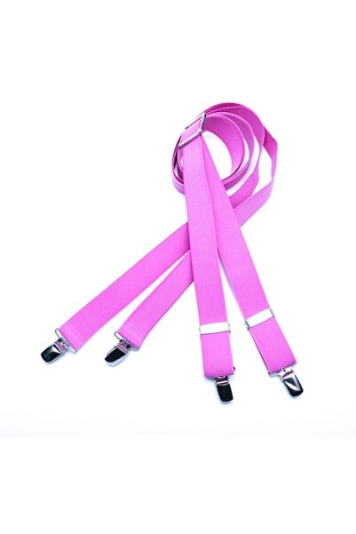 Carmen Men's Suspenders 4 Clips Pink