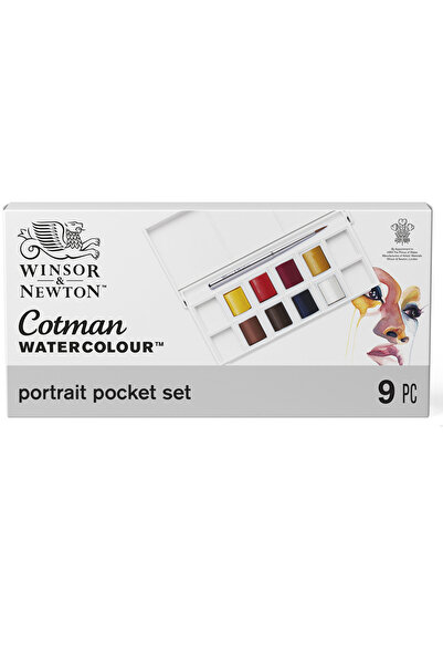 Winsor Newton Winsor & Newton Cotman Sulu Boya Cep Tipi Portre Seti 8xYarım T...