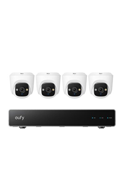 eufy Video Surveillance Kit NVR PoE 4K 5x Zoom AI Color Night Vision 4 Turret...