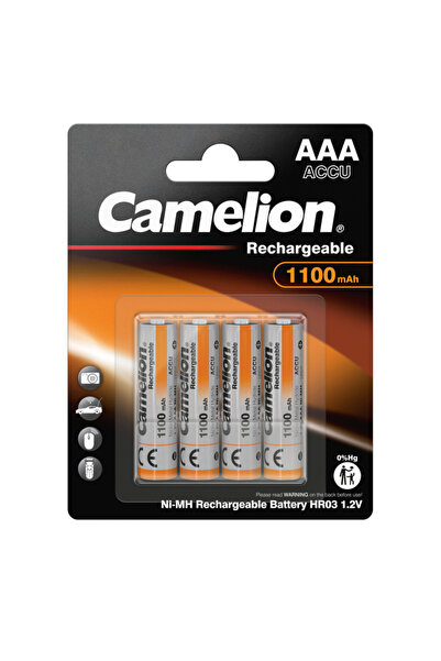 CAMELİON Set 4 baterii reîncărcabile AAA Ni-MH 1100mAh
