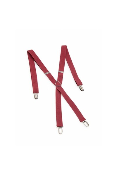 Carmen Bretele bărbătești, SWE, vișiniu, 4 cleme, reglabile