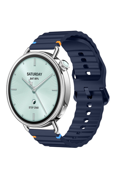 Sneezy سلك سيليكون ناعم Wave D منقوش T بإبزيم متوافق مع ساعة Mi Watch S4 مقاس...