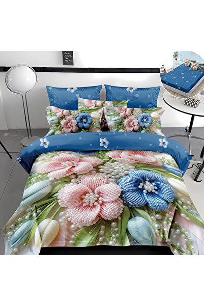 OEM Duvet Cover Set with Stretchy for double bed 2 people, PRV, Finet 4 piece...