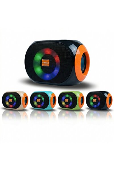 yumax Oval Kablosuz Bluetooth Hoparlör RGB Işıklı Mini Speaker Pc Hoparlör Ta...