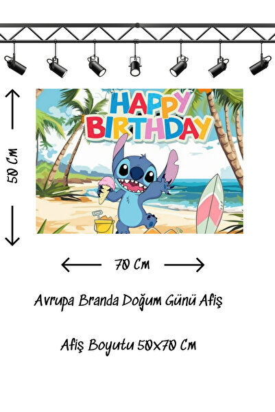 snowparty Stich StiTch Banner de Ziua de Naștere Lilo și Stich