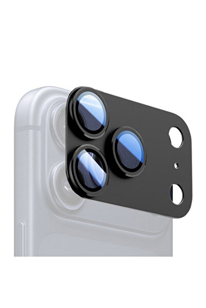 VERTEK Kit de protectie Camere, Metalic, Full Cover pentru iPhone 17 Pro, Negru