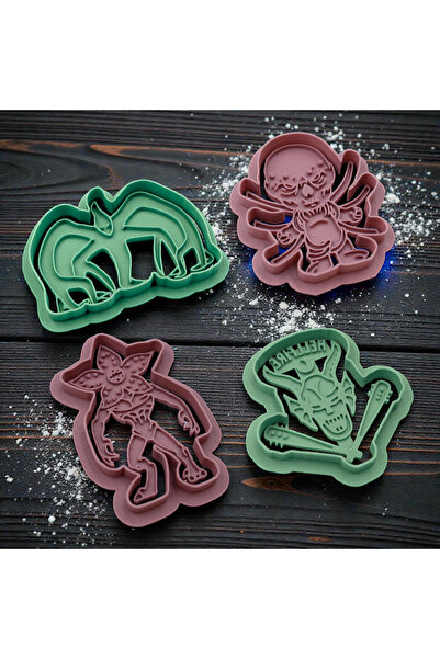 Miki & Miki Stranger Things Dough Cookie Mold 4 Pieces