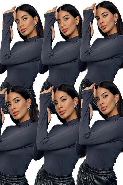 Bipantolon Women's 6-Piece Anthracite Finger Ring