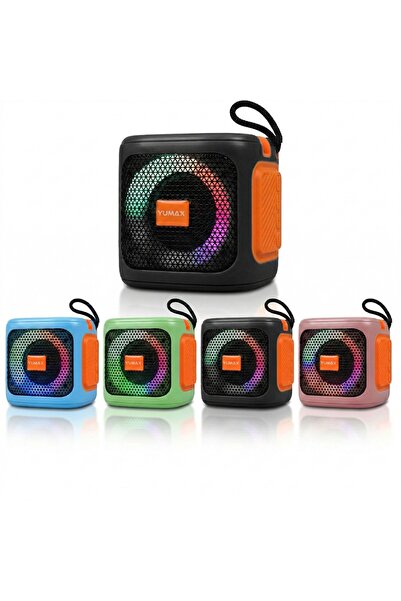 yumax Kablosuz Bluetooth Hoparlör RGB Işıklı Mini Speaker Pc Hoparlör Taşınab...