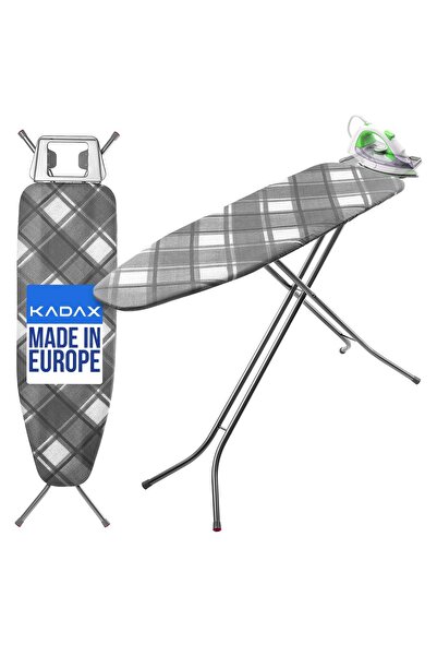 KADAX Masă de călcat pliabilă 120x38 cm cu suport pentru fier de călcat, cu b...