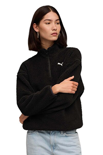 Puma ESS ELEVATED Comfort Half Siyah Kadın Mont