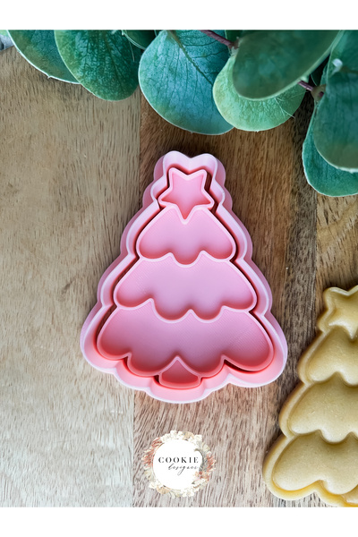 Miki & Miki Pine Tree Dough Cookie Mold - New Year - Christmas - Noel