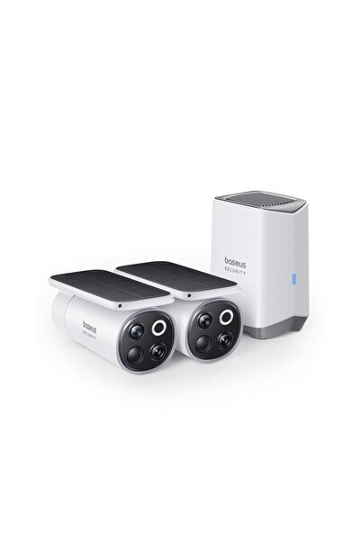 Baseus Wireless Solar Security Camera Kit 3K IP67, HomeStation H1 + 2 Cameras...