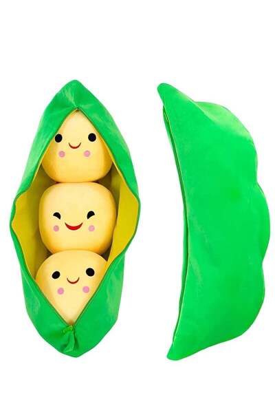 Arabest Giant pea plush toys, plant dolls of various sizes (soybeans)