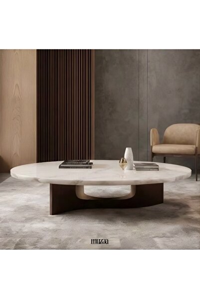 Grand CNS Group PLINTH Mermer Sehpa, Ahşap Ayaklı, Özel Tasarım