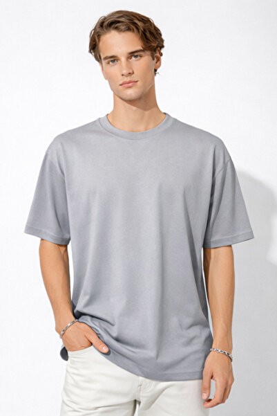 Deep sense supradimensionat basic tricou Tricou confortabil pentru bărbați, p...